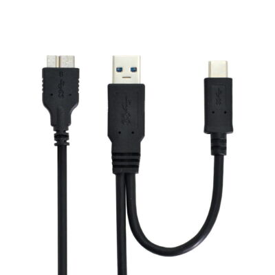 Combo USB-C USB 3.1 Type-C & USB3.0 Type-A Host to Micro USB 3.0