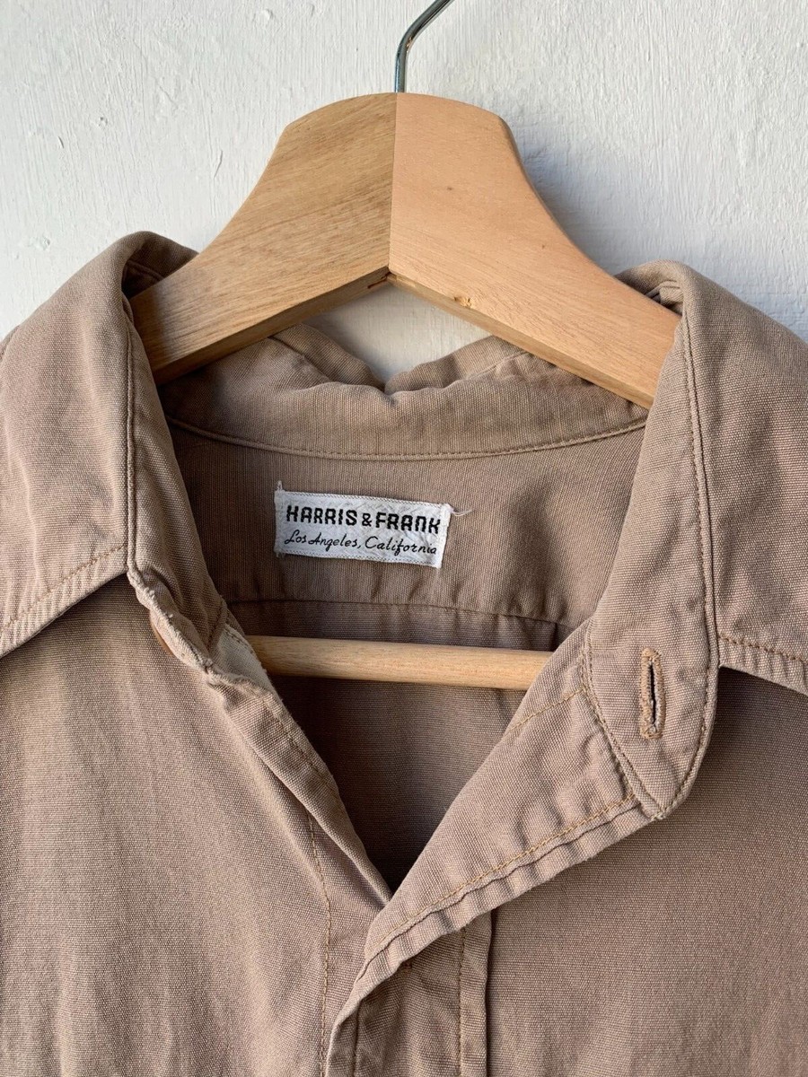 Vintage 1940s 50s Harris & Frank Reeves Glengarrie Poplin