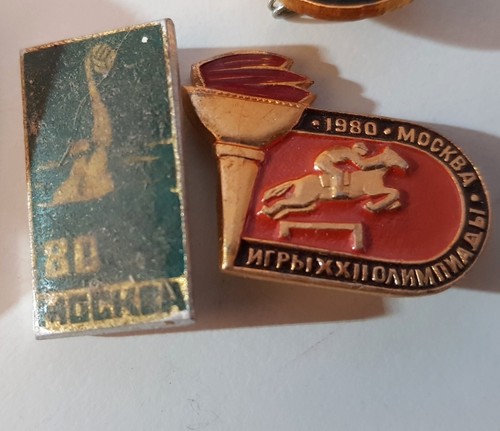 Konvolut Abzeichen Olympische Spiele Olympia Moskau 1980 UDSSR Sowjetunion CCCP - Bild 20 von 24