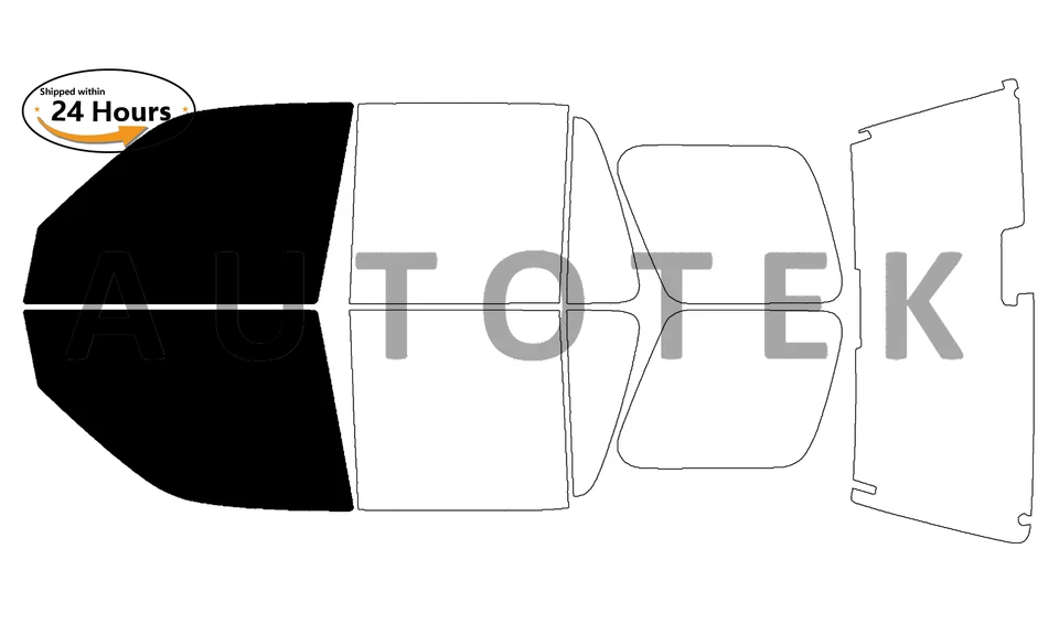 Computerized Custom PreCut 2Ply Window Tint Film Kit For 1997-2001 Honda CR-V - Image 4 of 4