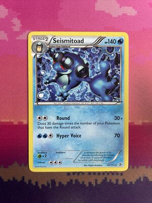 Pokemon Karte Seismitoad Legendäre Schätze Rare 42/113 NM