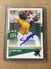 Signed 2024 Choice Alexander Suarez Eugene Emeralds Autographed Giants