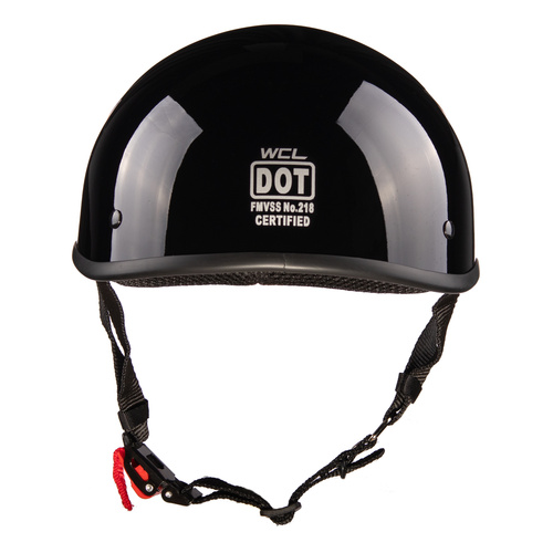 WCL Beanie Motorcycle Half Helmet-Smallest and Lightest DOT Approved Skull Cap - Picture 4 of 7