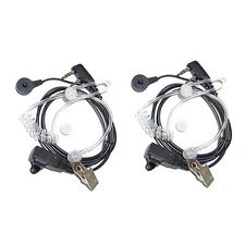 2x Hands Free Headset for Retevis H-777 RT-5R RT-5RV RT-B6 Two-way Radio Devices