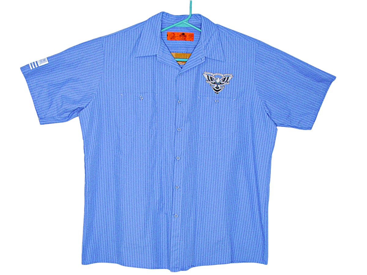 RedKap Garage Mechanic Poker Shirt Eagle Big Time Threads Bowling