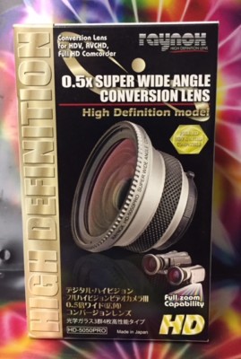 RAYNOX HD-5050PRO 0.5x SUPER WIDE ANGLE LENS - Handycam 27 30 30.5 34 37 43 mm