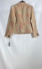 True Meaning Women's Orange Gold Paisley Metallic Jacquard Blazer NWT Sz 8 — photo 2