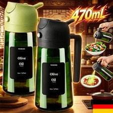 2x &Ouml;l Sprayer &Ouml;lspr&uuml;her Zerst&auml;uber &Ouml;lspender B&uuml;rste Trichter Cooking Spray Glas