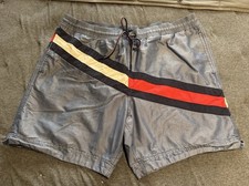 Tommy Hilfiger size XL, Logo Blue Drawstring Swim Shorts Lined Pockets Men's