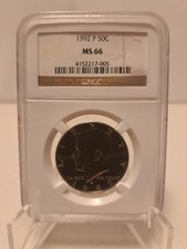 1992-P Kennedy Half-Dollar | Graded NGC MS-66 | Combined Shipping