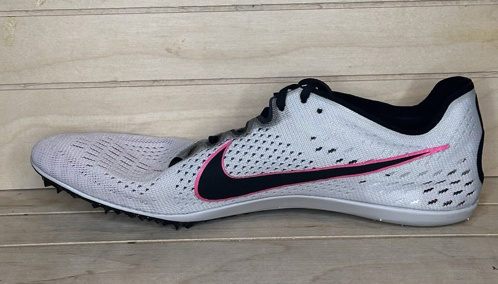 Nike Zoom Victory 3 Sz 12 Pure Platinum Pink Blast Running Spike Shoe 835997-002 thumbnail 9