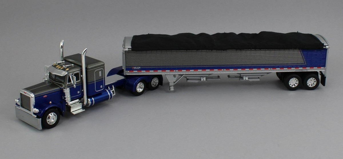 1:64 DCP *BLUE & GUN METAL* Peterbilt 379 48
