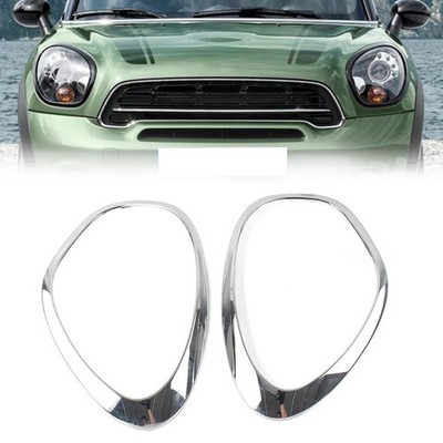 Car Front Headlight Ring Bezel Trim Surround Cover fit For BMW Mini Cooper R60