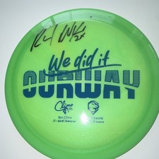 Ken Climo Skyway Distance Driver signed by Ricky Wysocki , 173g, 11/5/-1/3