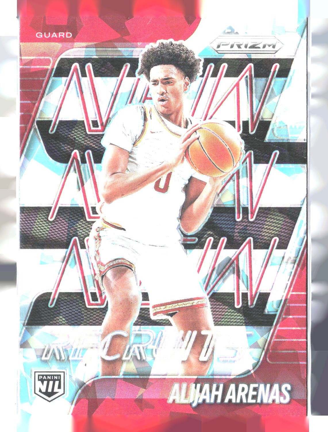 2025-26 Panini Prizm #13 Alijah Arenas New Recruits Prizm Ice