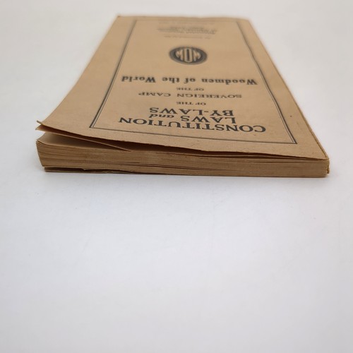 Constitution Laws and By Laws Woodmen of the World Paperback Book 1933 - Picture 5 of 17