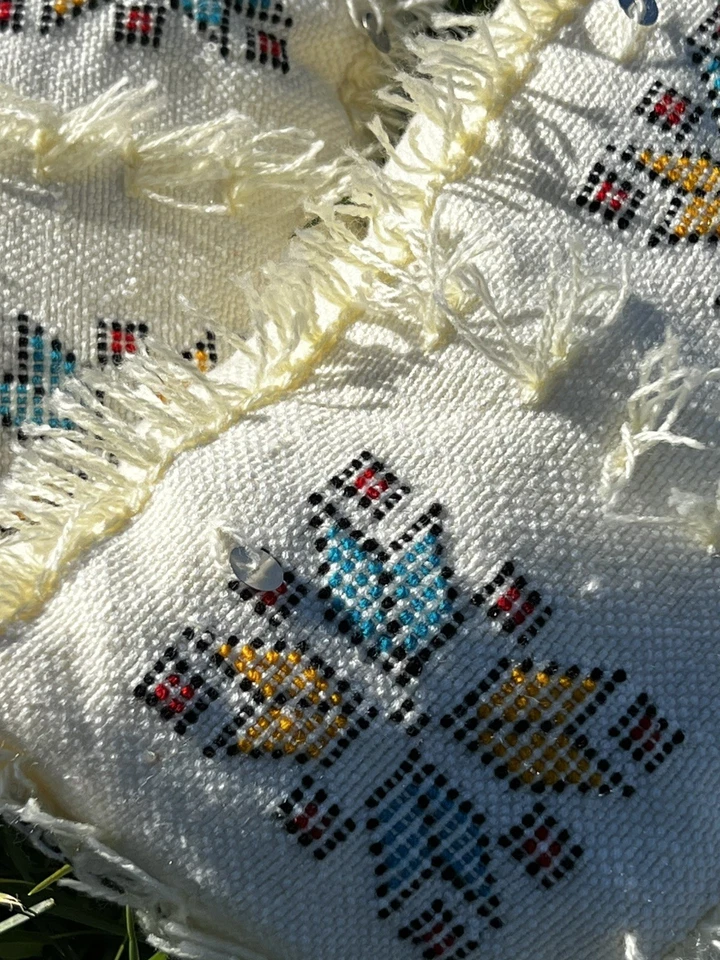 Decorative Pillow Handwoven Bohemian Throw Pillow - Image 4 of 4