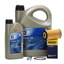 6L ORIGINAL 5W30 Motoröl dexos2 + HENGST Ölfilter für OPEL ASTRA INSIGNIA ZAFIRA