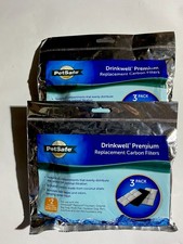  2 3 Packs PetSafe 2 Premium Drinkwell Carbon Replacement Filters New/Sealed
