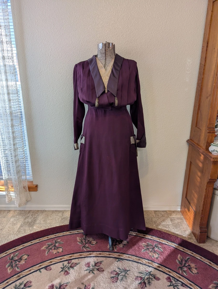purple edwardian dress Antiuqe Edwardian Dress