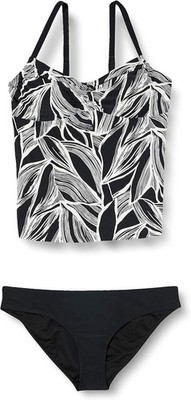Firefly Damen Lorisa Tankini-Set Badeanzug Schwimmanzug , schwarz, 42C
