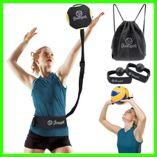 5 Set Volleyball Training Equipment Aid Solo Volleyball Trainer Kit, Include Ela