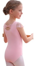Dance Ballet Leotard for Toddler Girls Gymnastic Bodysuit Outfit Bow Back Ruf...