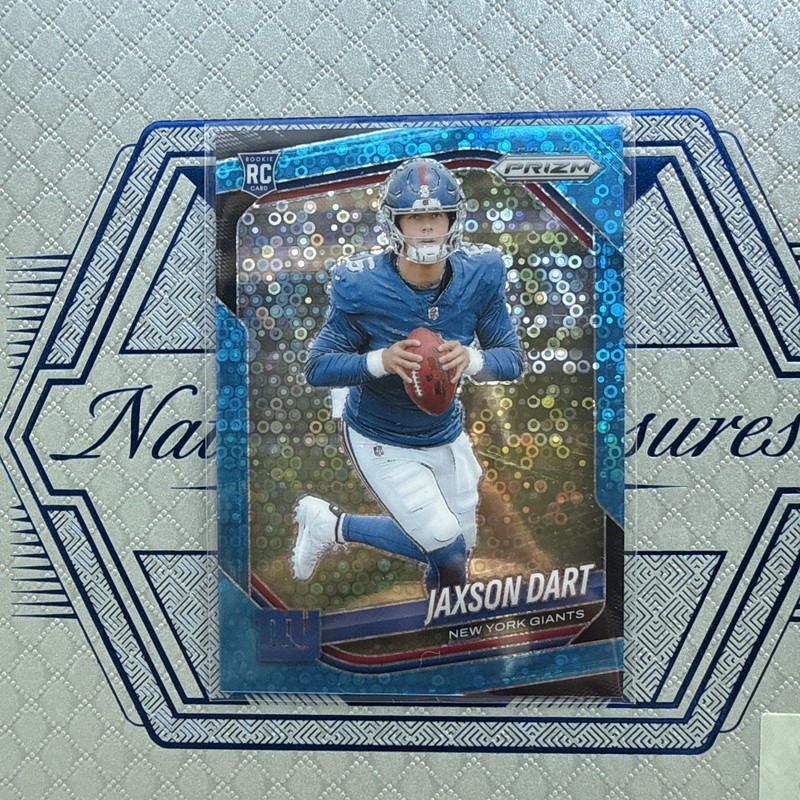 2025 Panini Prizm - Rookies Jaxson Dart Blue Prizm /125 (RC)