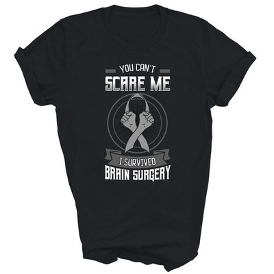 Brain Surgery Survivor Graphic T-Shirt Cancer Awareness Unisex Tee S-5XL