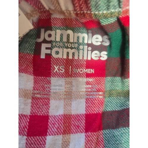 Jammies FOr Your Families Pajama Pants Plaid Womens Size XS Red Green - Picture 6 of 7