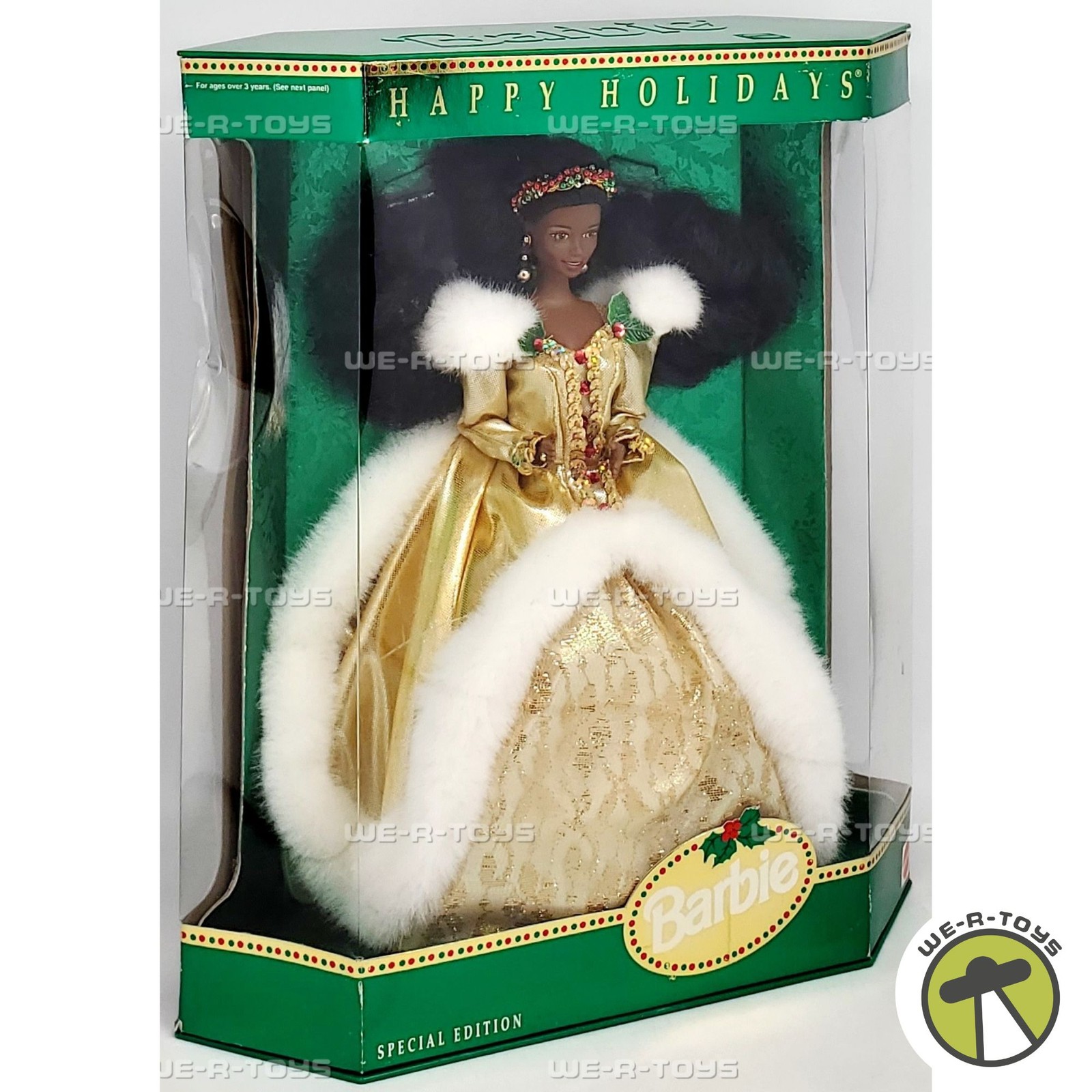 Happy Holidays Barbie Doll African American 1994 Mattel 12156