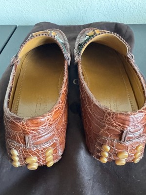Gucci crocodile driver with rare bamboo horsebit. US size 9 | eBay