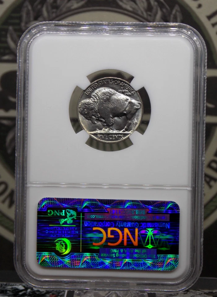 1930 "P" Indian Head BUFFALO Nickel 5c NGC MS64 #003 Unc BU Uncirculated ECC&C - Image 4 of 4