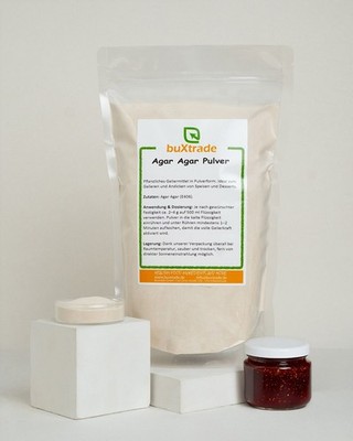 Agar Agar Pulver | pflanzl. Gelatine | vegan E406 Verdickungsmittel