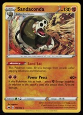Sandaconda 110/202 Holo Rare Sword & Shield Pokemon Lightly Played