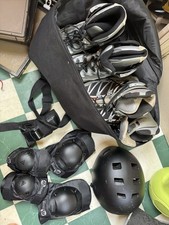 Solomon 2 Pairs Inline Skates Size 6.5 DR110 Powe Arch, Helmet And Guards