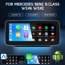 12.3" Android Auto Carplay Autoradio 6+64GB GPS DAB F&uuml;r Benz B Class W246 W242