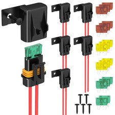 Inline Fuse Holder 12V 12 AWG Waterproof ATC/ATO Blade Fuse Holder with 20 Amp 3