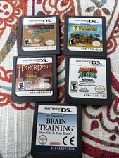 Diner Dash Sizzle & Serve Nintendo DS Game Brain Training Monsters Vs Aliens Lot