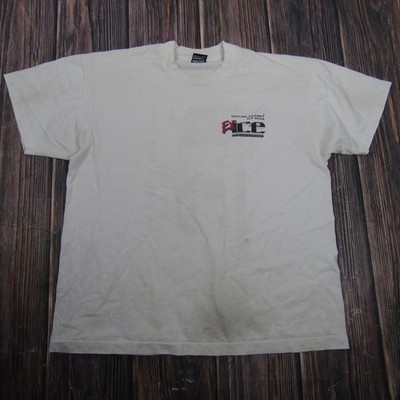 Vintage Fruit Of The Loom Ex Ice Beer Shirt Mens XL White Single Stitch Tee