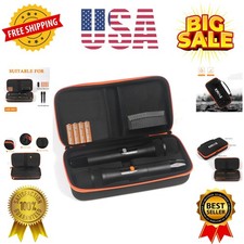 Microphone Case, Microphone Bag for 2 Handheld Wireless Mics Hard EVA Dual Wi...