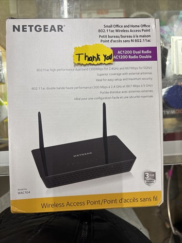 Netgear Małe biuro i domowe biuro 802.11 Ac bezprzewodowy punkt dostępowy - Zdjęcie 1 z 4