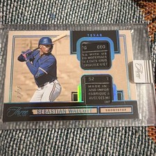 2025 Three and Two Sebastian Walcott Prospect Dual 1/1 Jersey Tag Superfractor