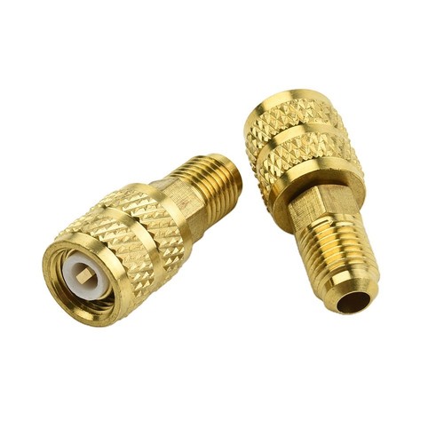 R32 R410a AC Adapter For Valve System 5/16 14 SAE Male Female Brass Material - Picture 12 of 12