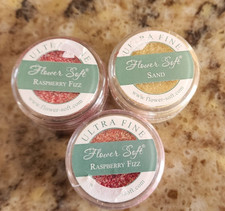 Flower Soft Scrapbooking Embellishment Powder 20ml Jar Lot of 3