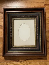 Antique Walnut Wood deep Well Picture frame 1...