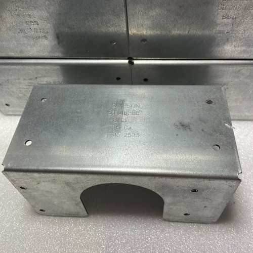 Lot of 7 Simpson Strong-Tie SS3 Stud Shoe for Double 2x Galvanized Steel 16-Ga - Picture 3 of 4
