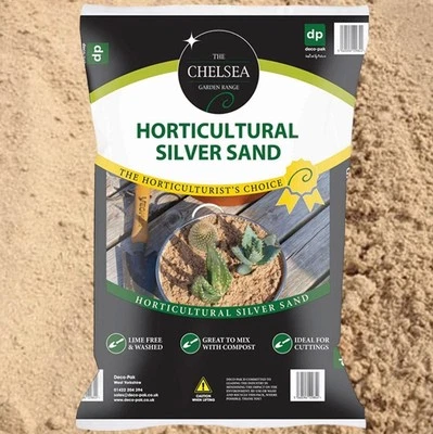 DEKO-PAK Horticultural Silver Sand Handy Pack Landscaping Drainage Pot Dressing Sand 4kg