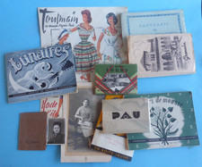 LOT PUBLICITAIRE photographs photos Pau Tours mode vintage partitions etc ancien