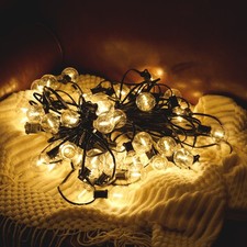 LED 200FT Outdoor String Lights Patio Light Waterproof Shatterproof 102 G40 Bulb